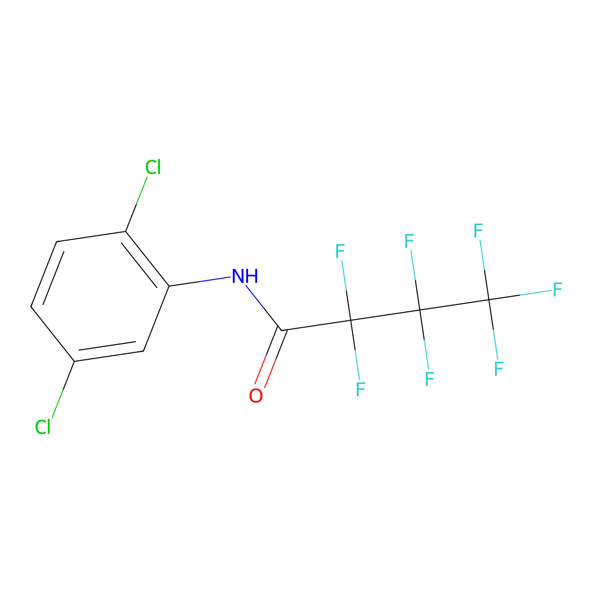 N-(2,5-Dichlorophenyl)-2,2,3,3,4,4,4-heptafluorobutanamide molecular structure, CAS 121806-67-5