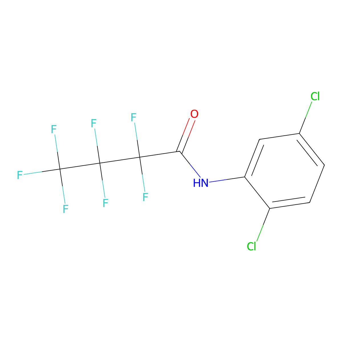 N-(2,5-Dichlorophenyl)-2,2,3,3,4,4,4-heptafluorobutanamide molecular structure, CAS 121806-67-5