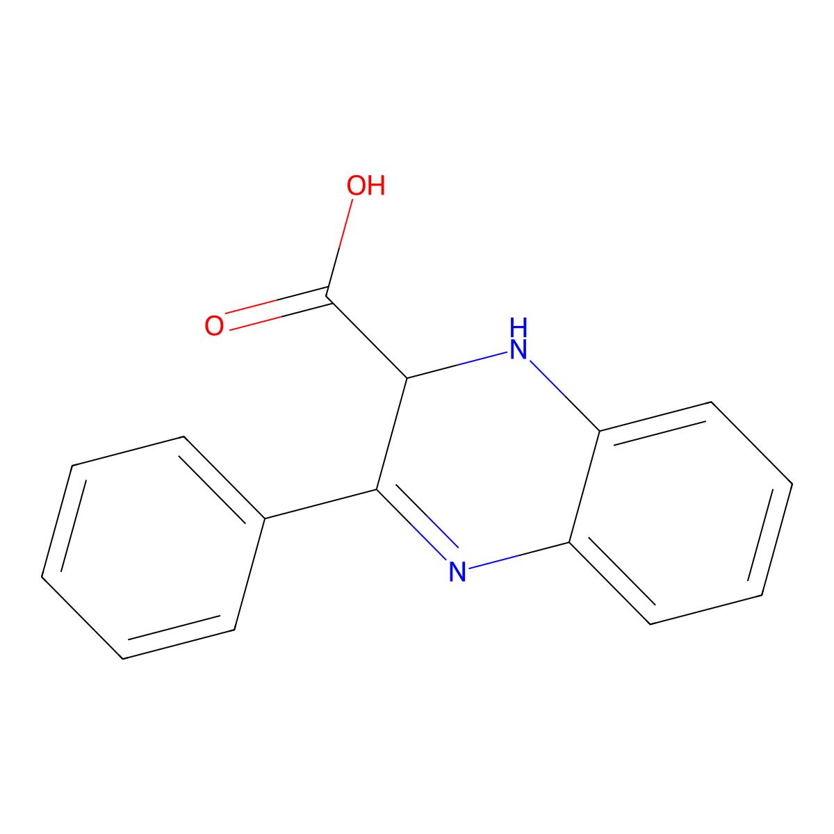3-Phenyl-1,2-dihydroquinoxaline-2-carboxylic acid molecular structure, CAS 1218060-77-5