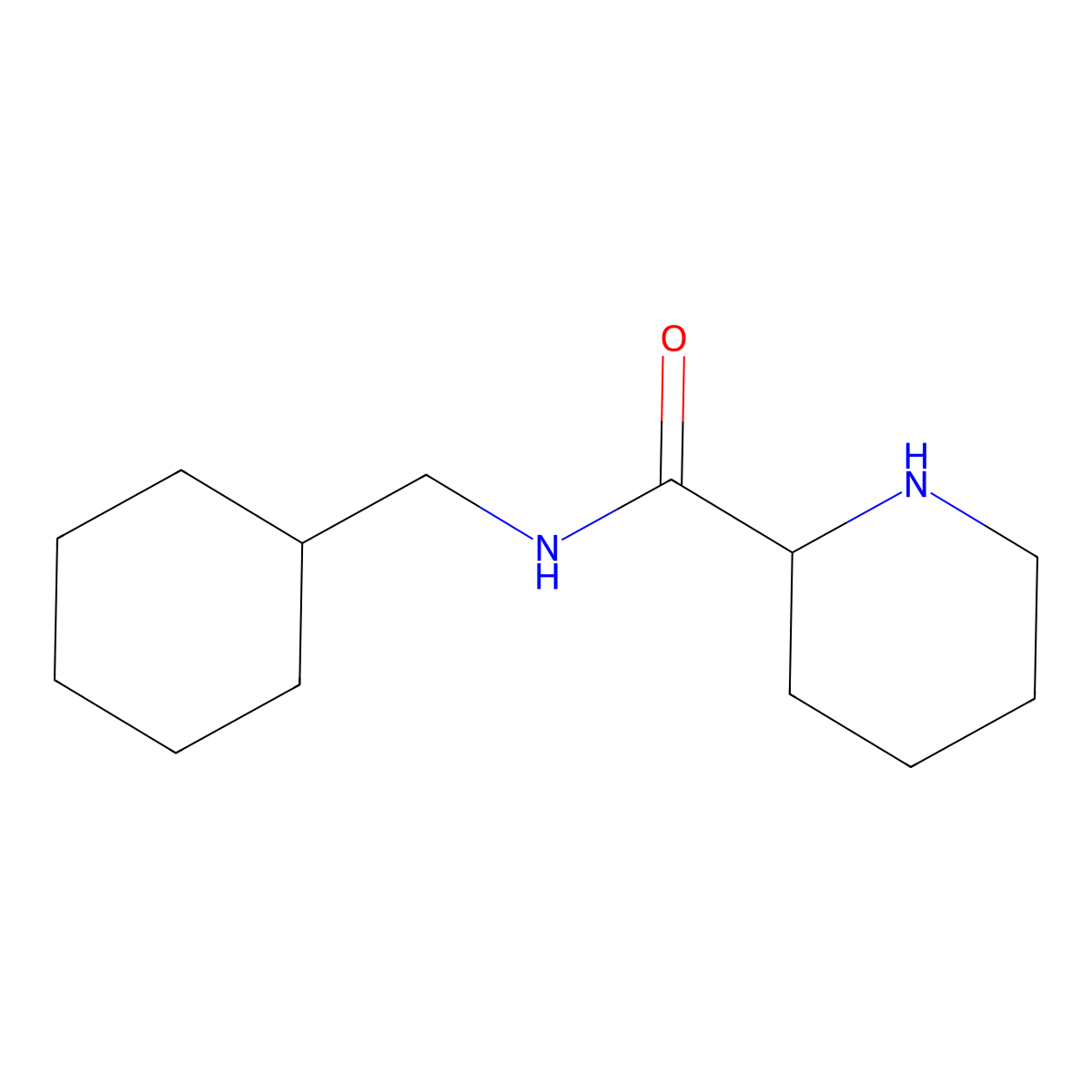 N-(cyclohexylmethyl)piperidine-2-carboxamide molecular structure, CAS 1218066-51-3