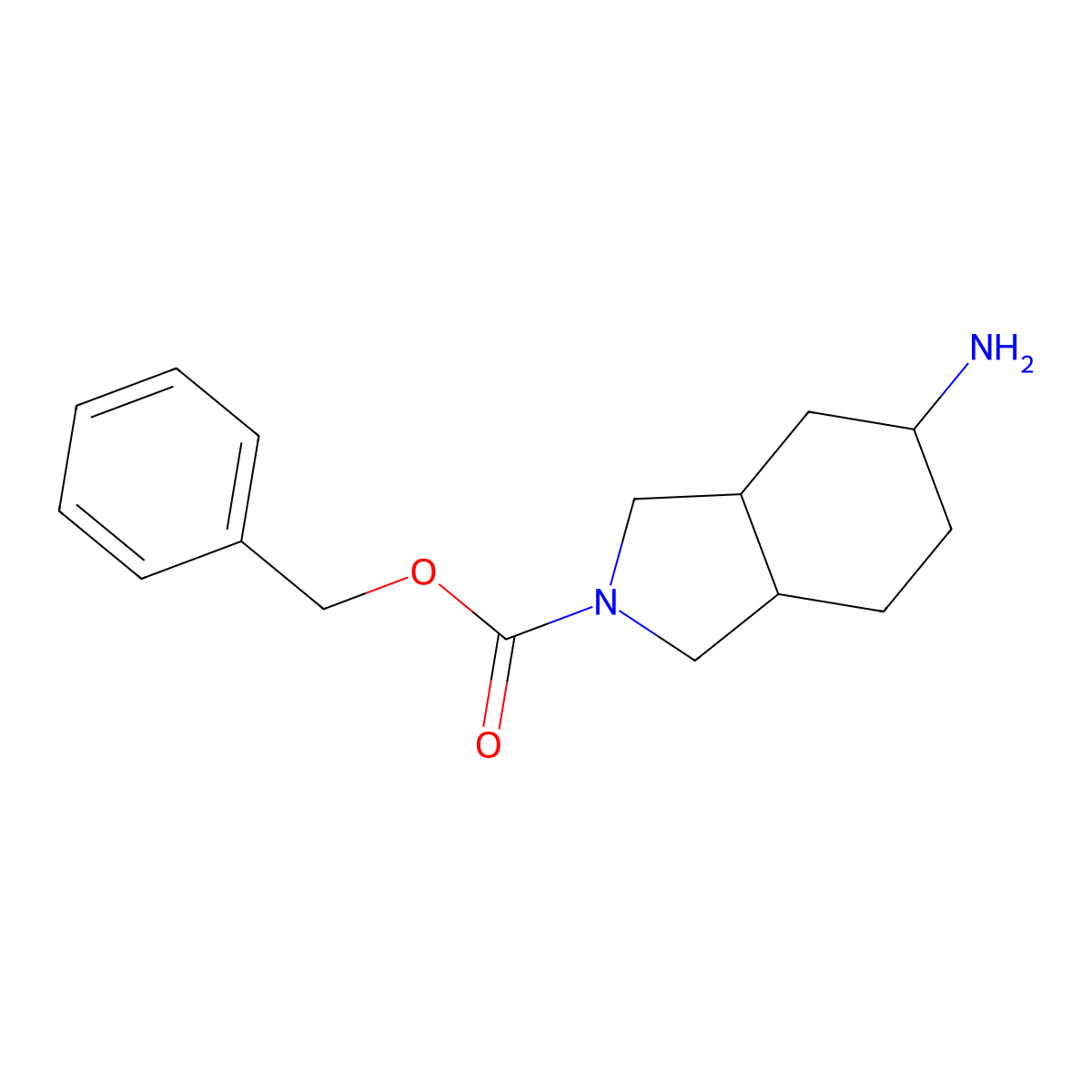 Benzyl 5-aminooctahydro-2H-isoindole-2-carboxylate molecular structure, CAS 1218078-56-8