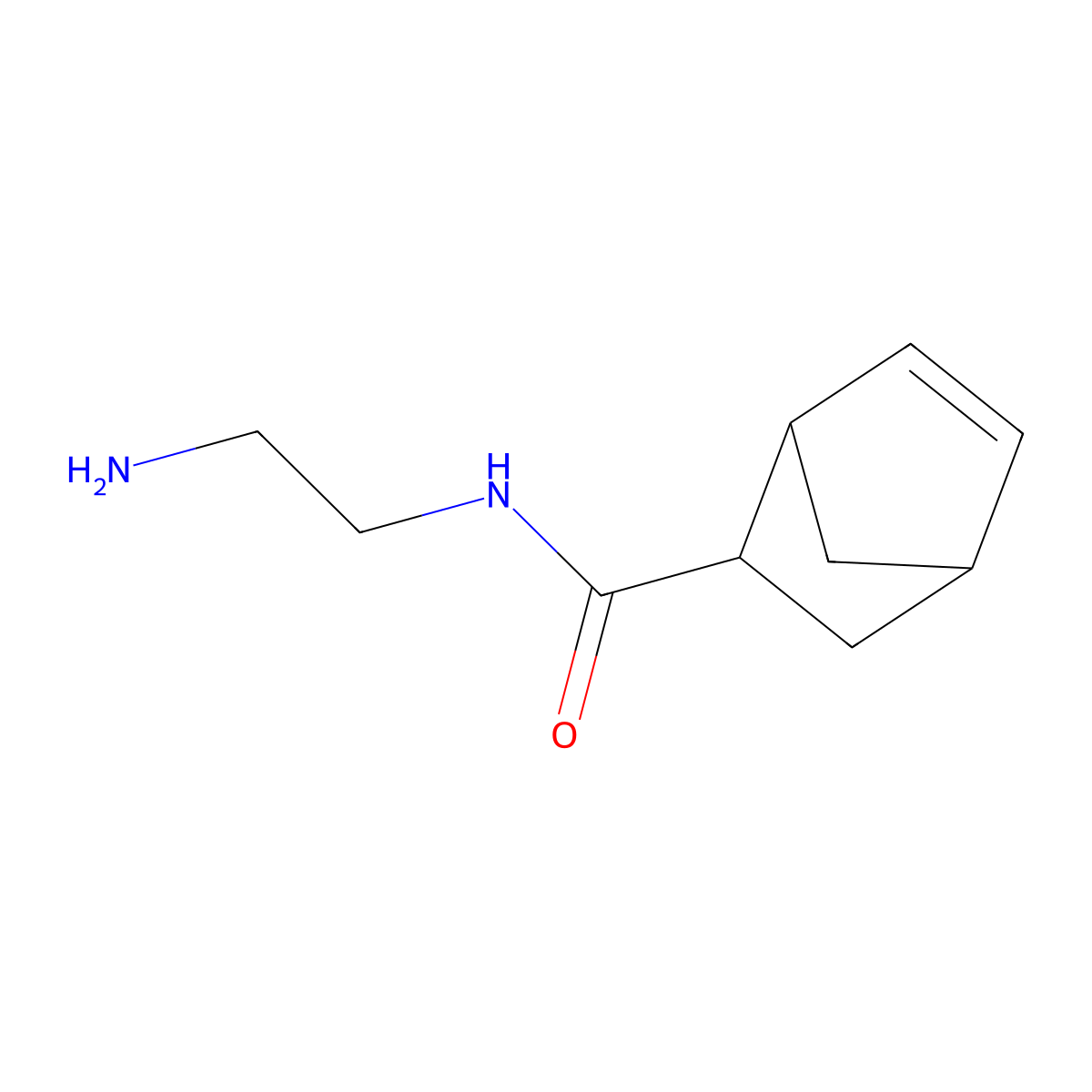 N-(2-aminoethyl)bicyclo[2.2.1]hept-5-ene-2-carboxamide molecular structure, CAS 1218111-45-5