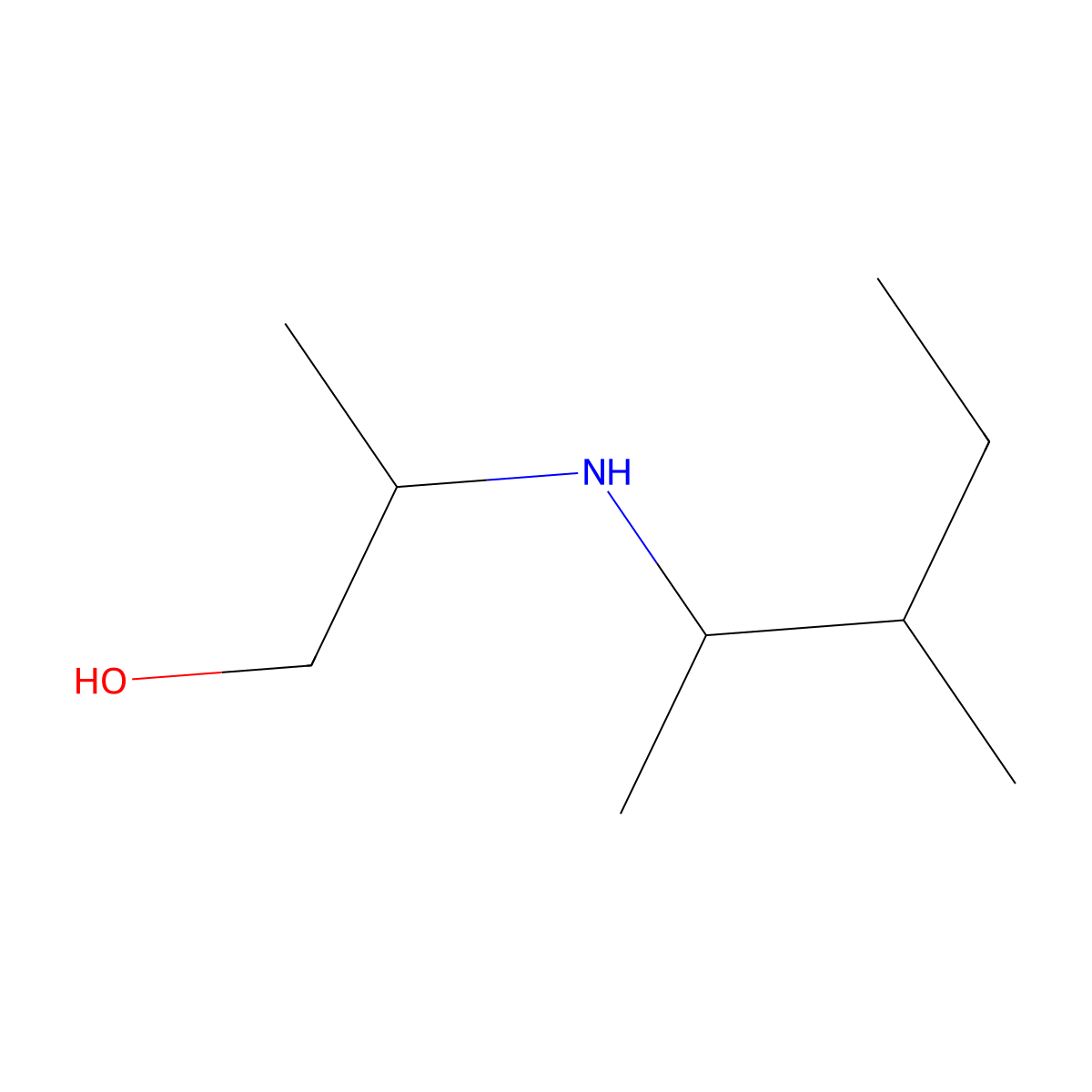 2-[(3-Methylpentan-2-yl)amino]propan-1-ol molecular structure, CAS 1218130-20-1