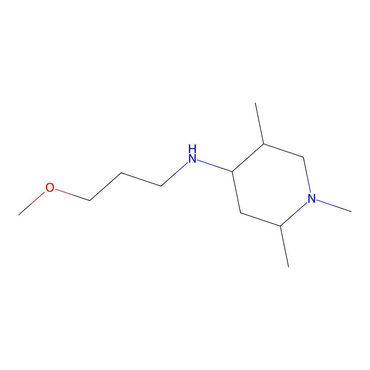 N-(3-methoxypropyl)-1,2,5-trimethylpiperidin-4-amine molecular structure, CAS 1218141-61-7