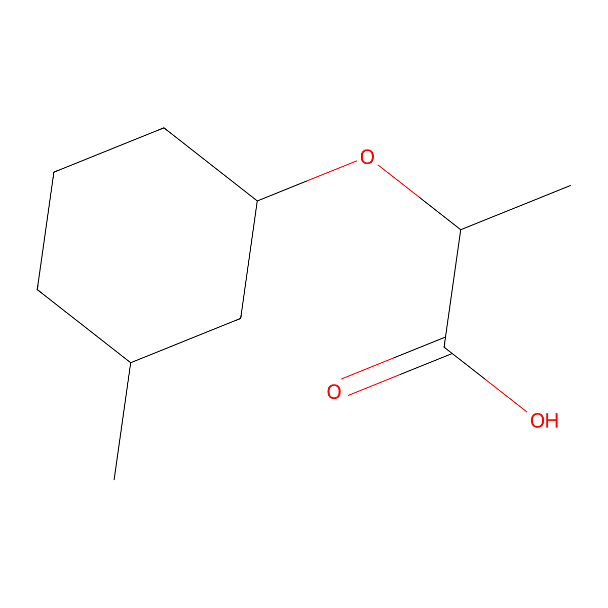2-[(3-Methylcyclohexyl)oxy]propanoic acid molecular structure, CAS 1218150-03-8