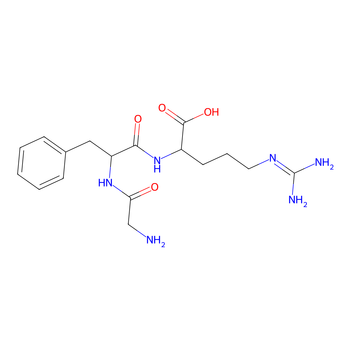Gly-Phe-Arg molecular structure, CAS 121822-47-7