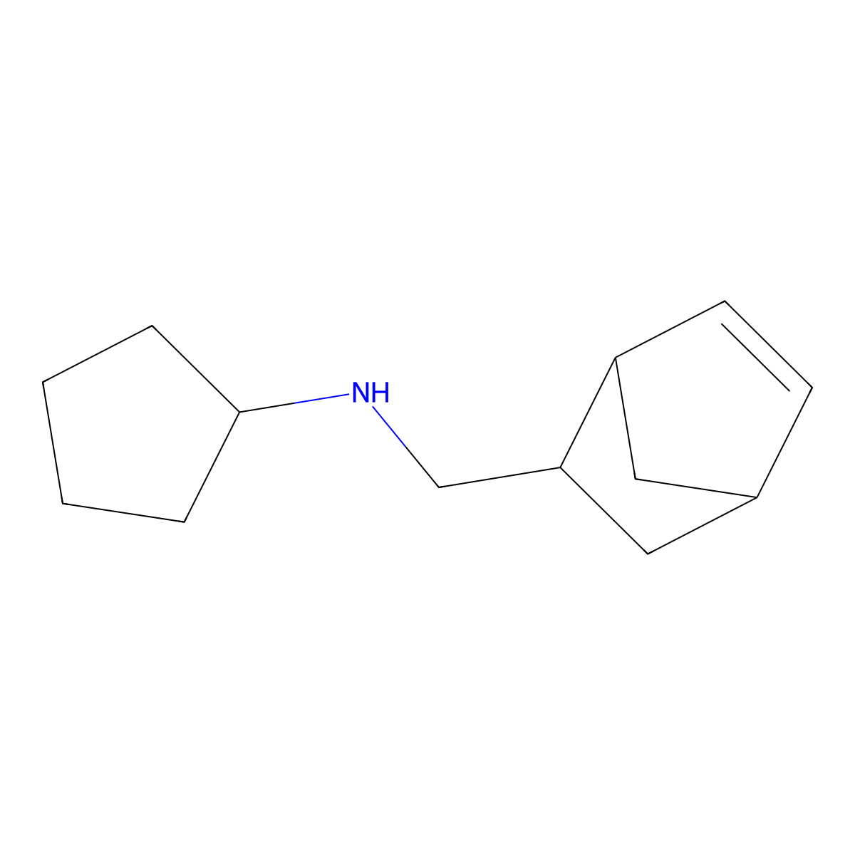 N-({bicyclo[2.2.1]hept-5-en-2-yl}methyl)cyclopentanamine molecular structure, CAS 1218226-77-7