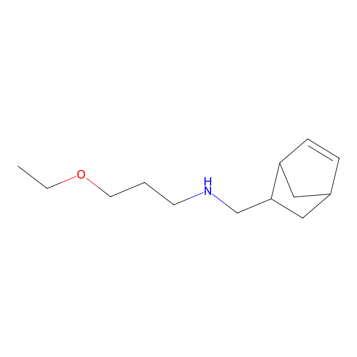 ({Bicyclo[2.2.1]hept-5-en-2-yl}methyl)(3-ethoxypropyl)amine molecular structure, CAS 1218237-92-3