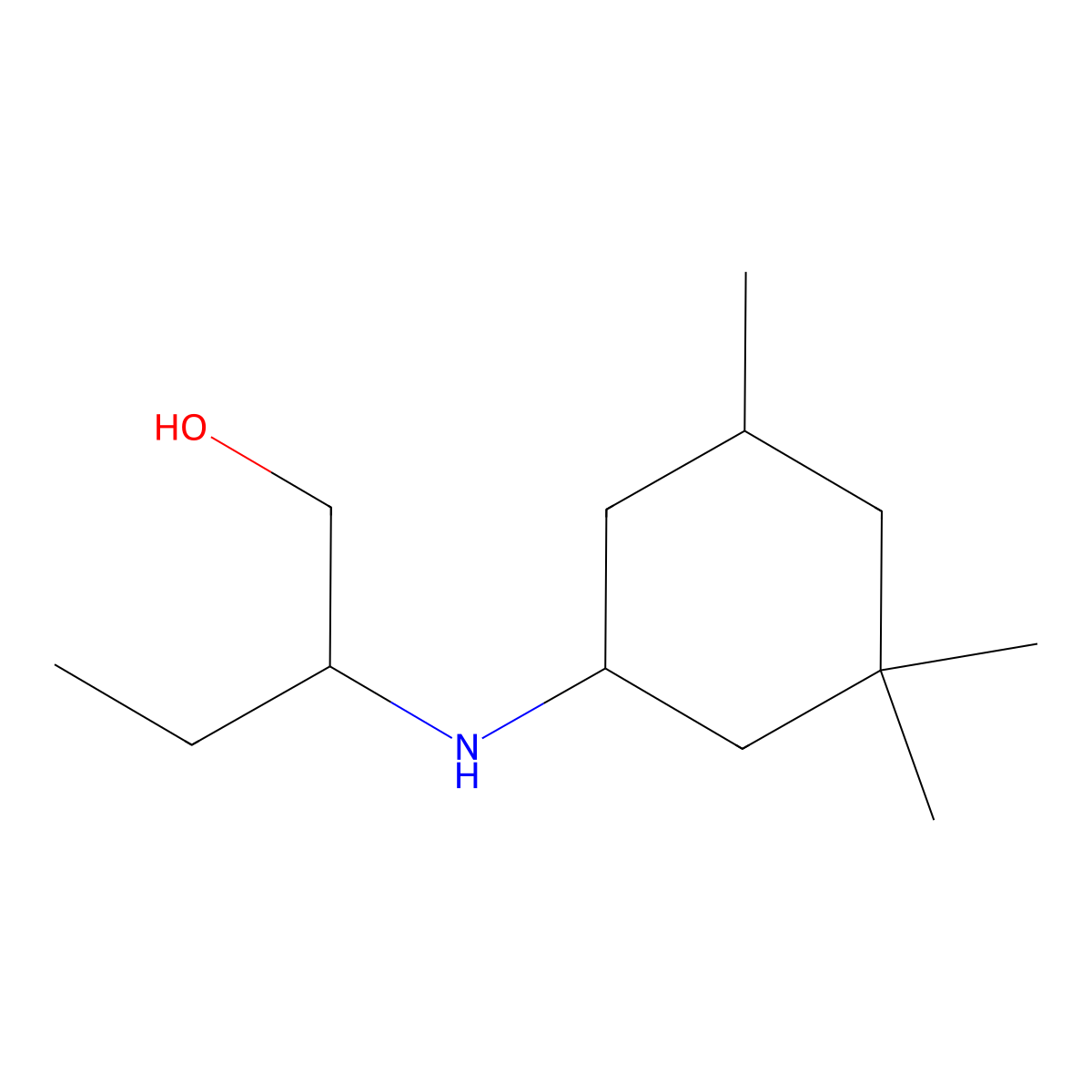 2-[(3,3,5-Trimethylcyclohexyl)amino]butan-1-ol molecular structure, CAS 1218252-70-0