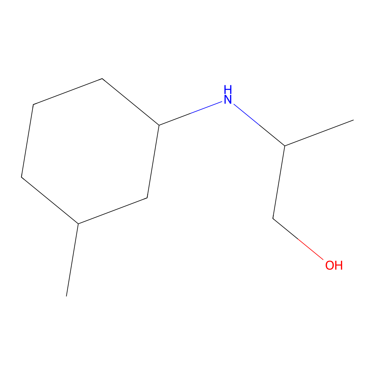 2-[(3-Methylcyclohexyl)amino]propan-1-ol molecular structure, CAS 1218297-60-9