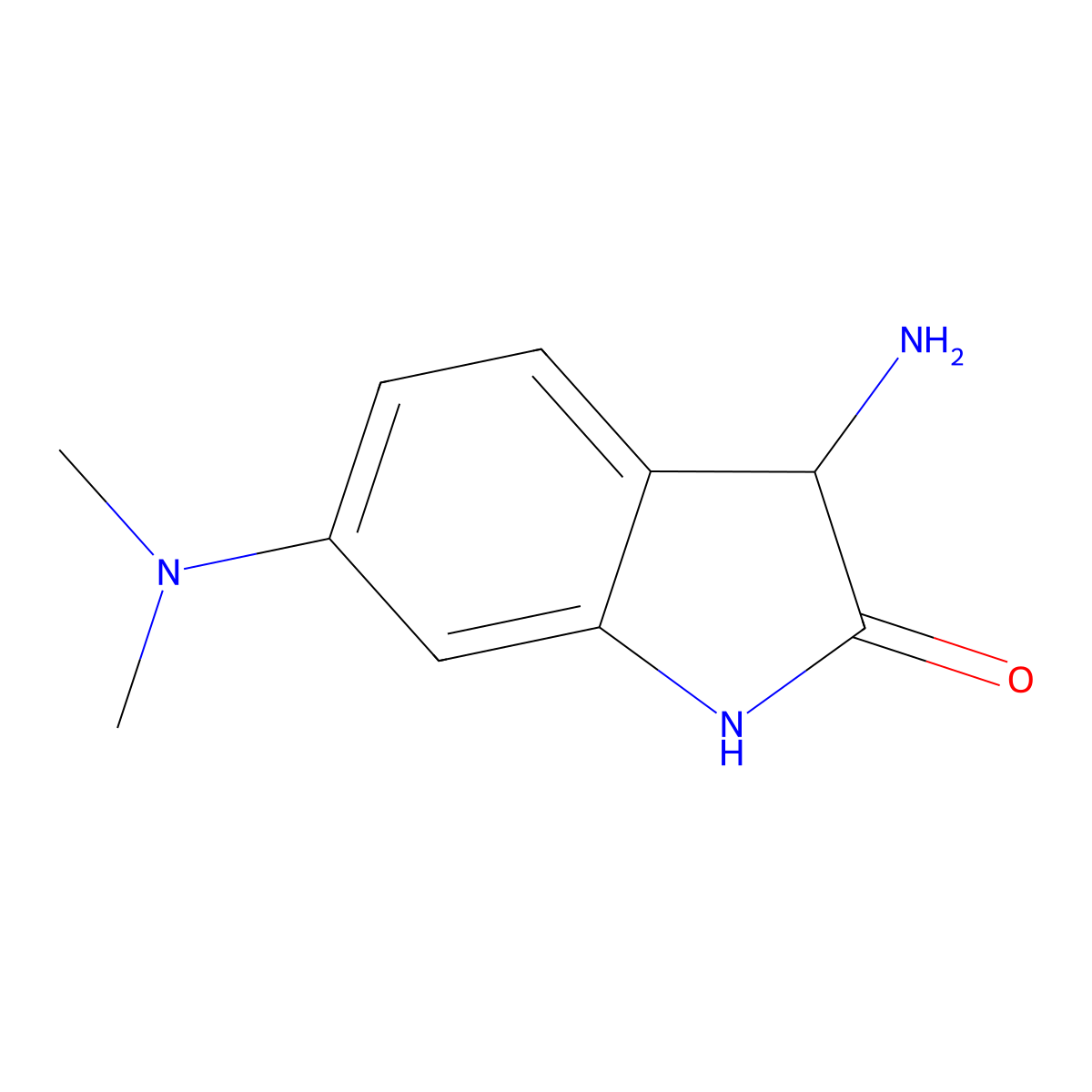 3-amino-6-(dimethylamino)-2,3-dihydro-1H-indol-2-one molecular structure, CAS 1218304-58-5