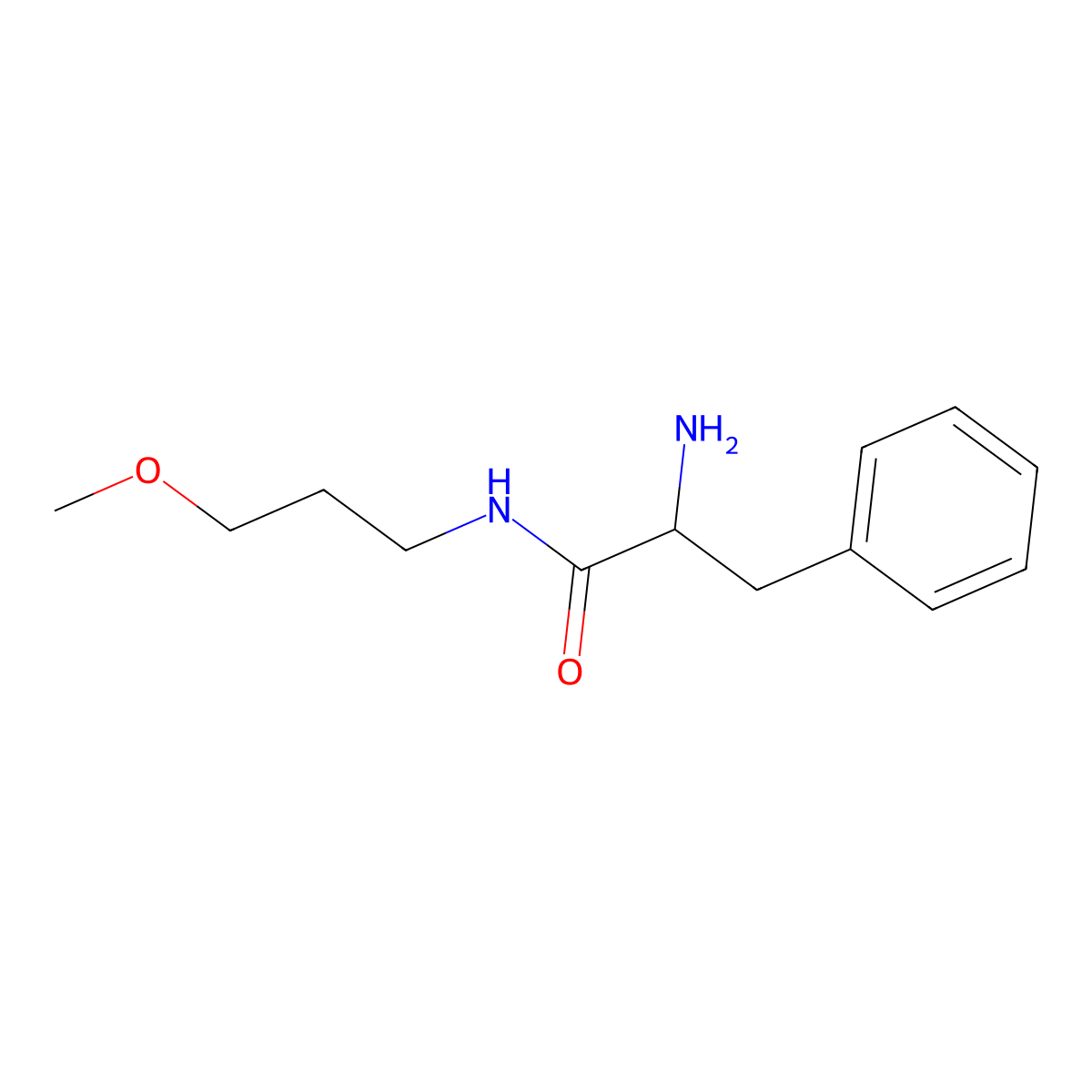 2-Amino-N-(3-methoxypropyl)-3-phenyl-DL-propanamide molecular structure, CAS 1218331-10-2