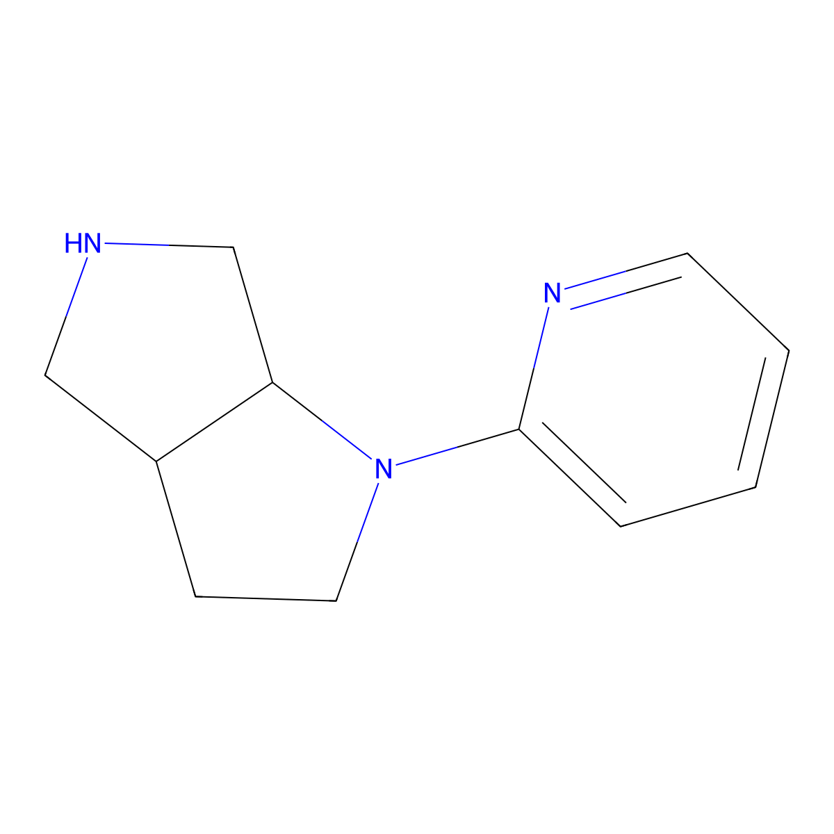 cis-1-(Pyridin-2-yl)octahydropyrrolo[3,4-b]pyrrole molecular structure, CAS 1218345-52-8