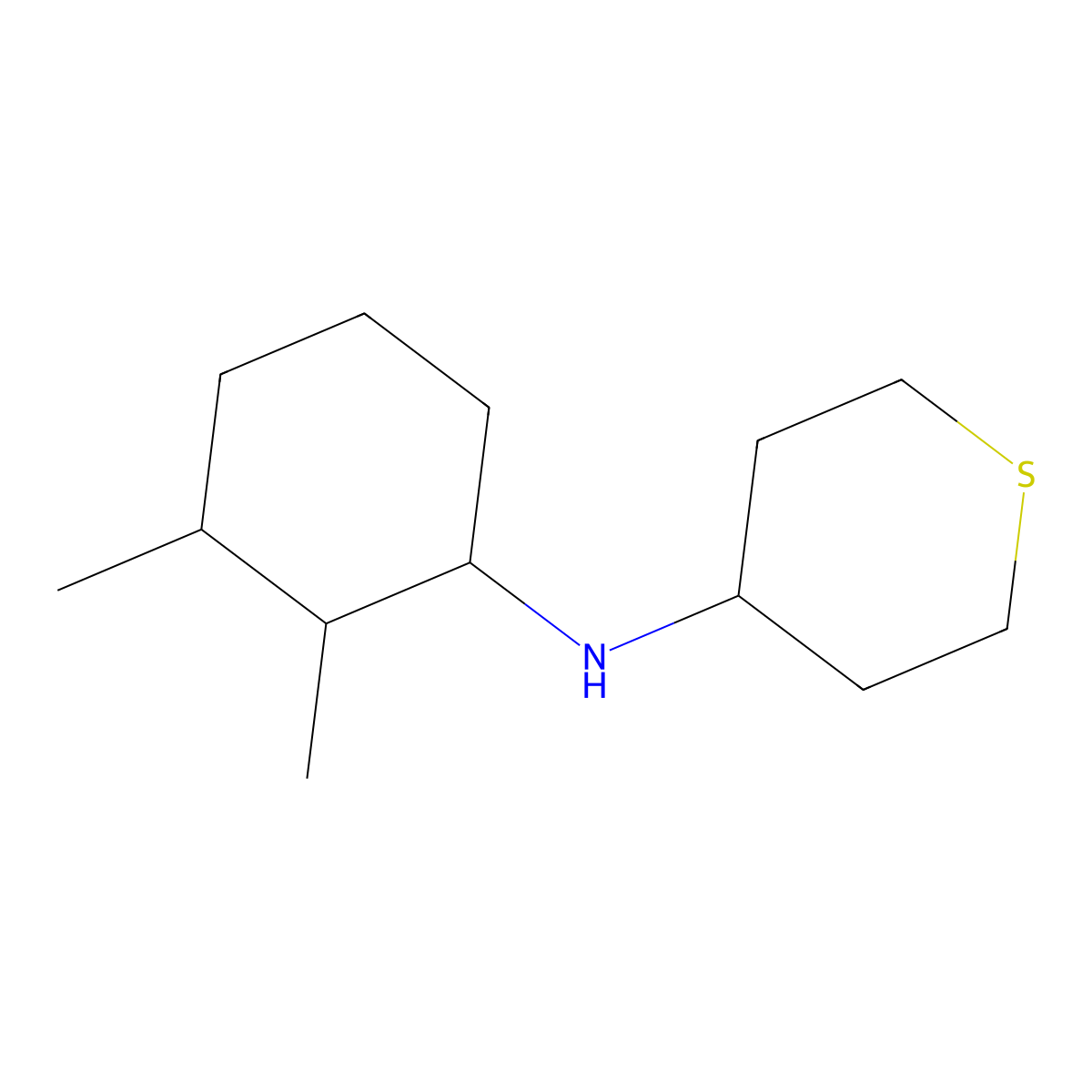 N-(2,3-dimethylcyclohexyl)thian-4-amine molecular structure, CAS 1218388-79-4