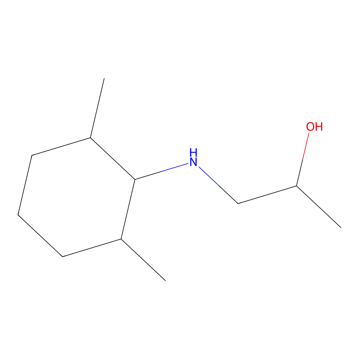 1-[(2,6-Dimethylcyclohexyl)amino]propan-2-ol molecular structure, CAS 1218409-38-1