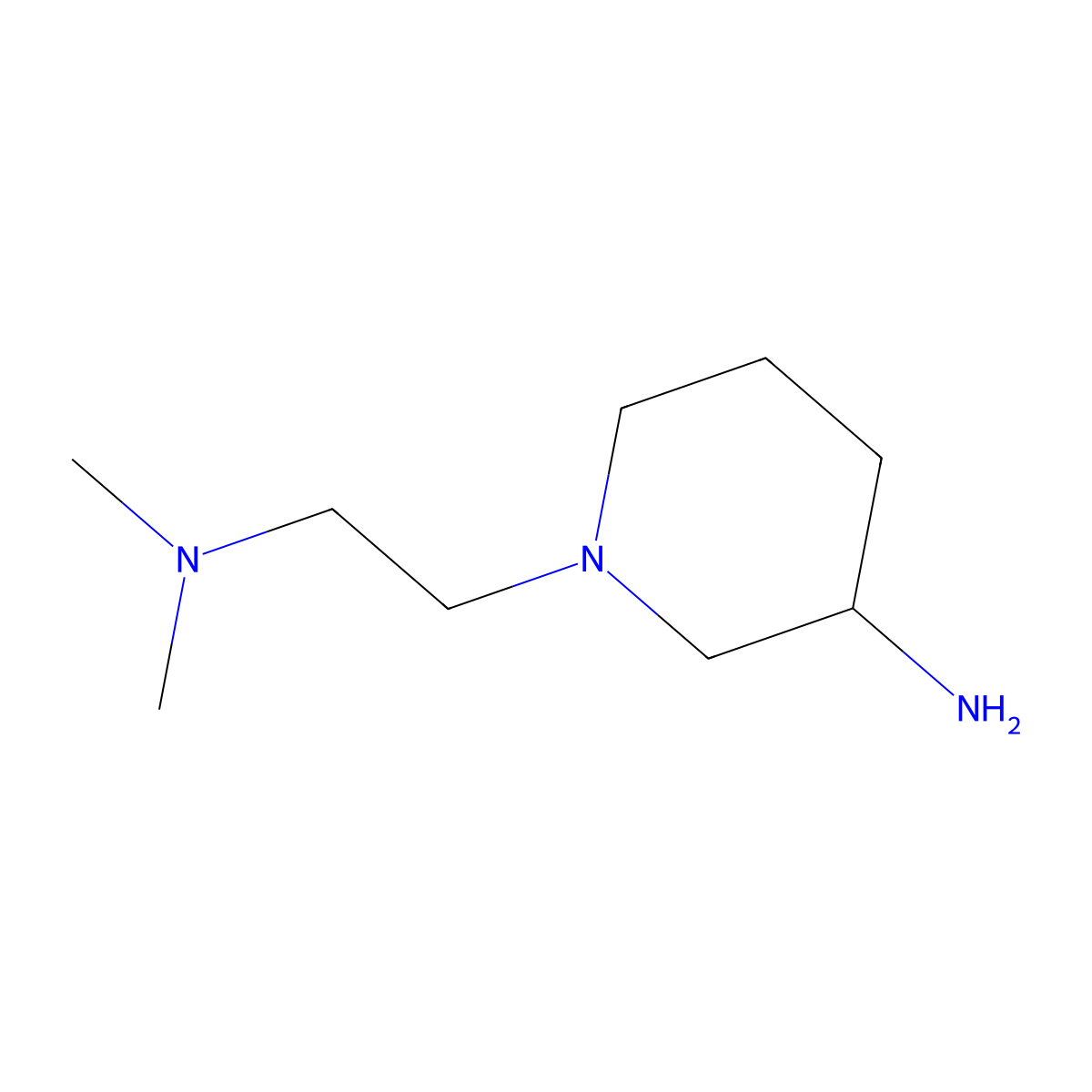 (S)-1-[2-(Dimethylamino)ethyl]piperidin-3-amine molecular structure, CAS 1218442-66-0