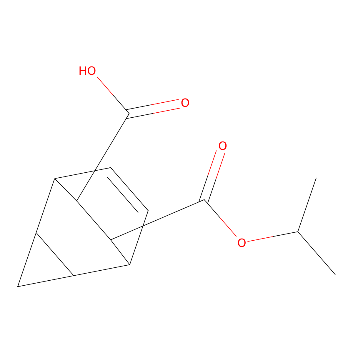 7-(Isopropoxycarbonyl)tricyclo[3.2.2.0~2,4~]non-8-ene-6-carboxylic acid molecular structure, CAS 1218447-16-5