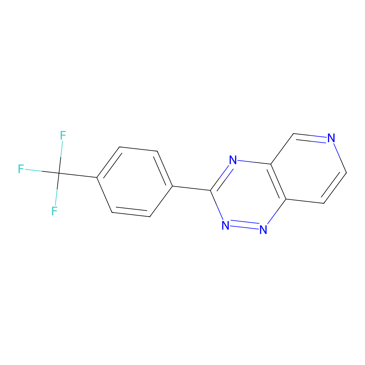 3-(4-(Trifluoromethyl)phenyl)pyrido[3,4-E][1,2,4]triazine molecular structure, CAS 121845-59-8