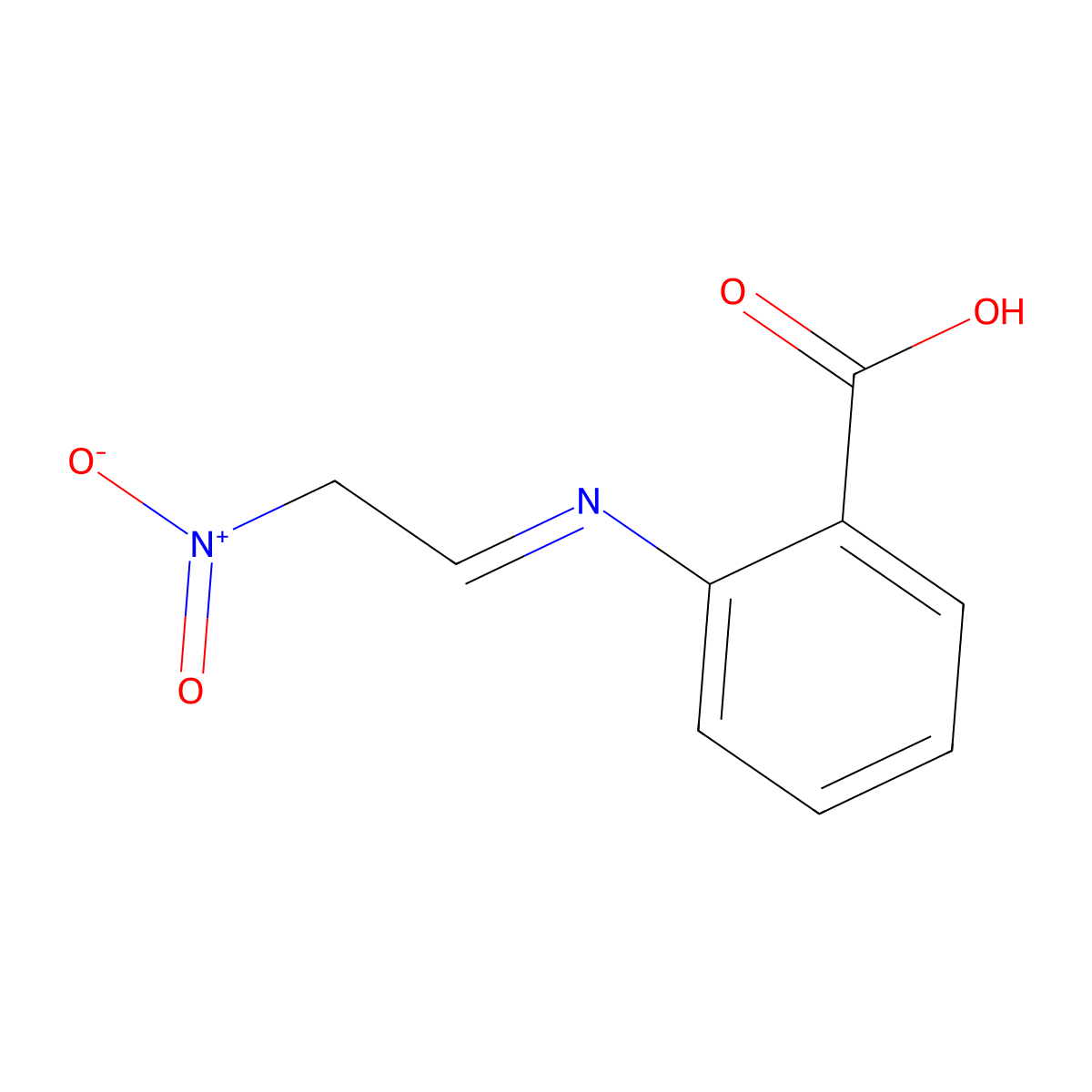 2-(2-nitroethylideneamino)benzoic Acid molecular structure, CAS 121845-92-9