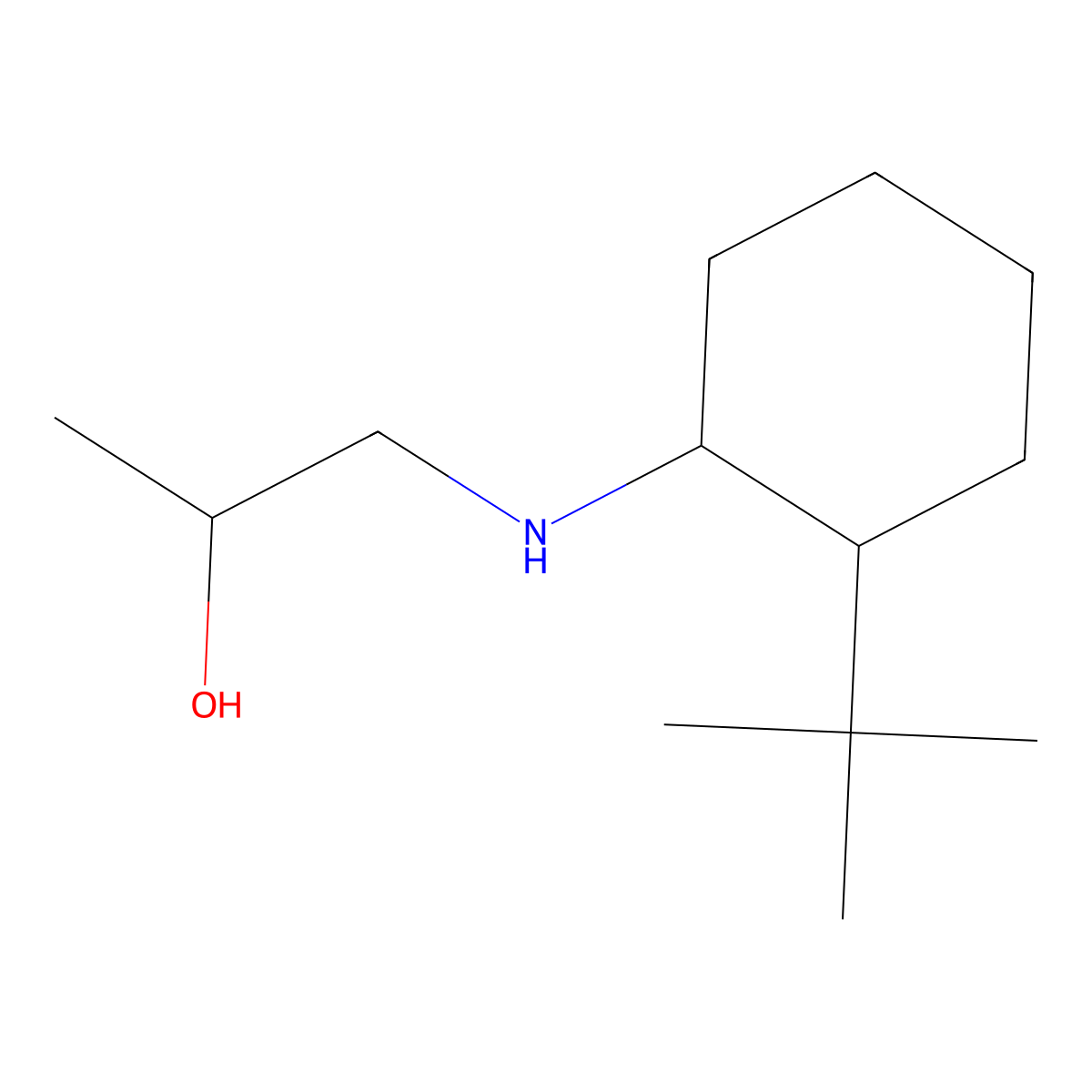 1-[(2-Tert-butylcyclohexyl)amino]propan-2-ol molecular structure, CAS 1218450-95-3