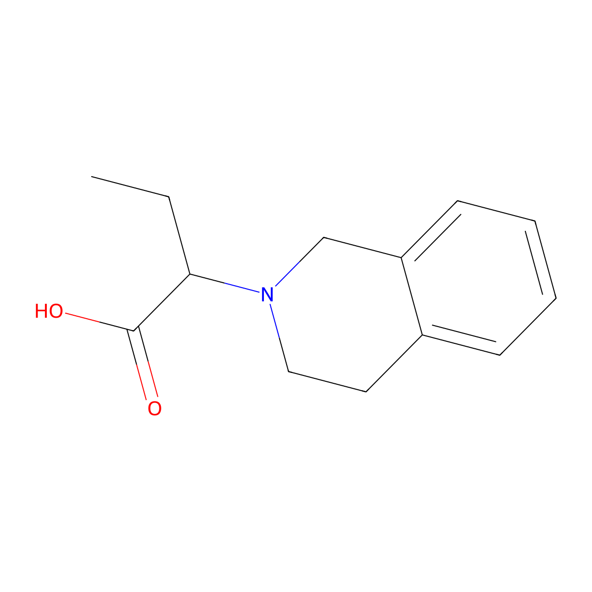 2-(1,2,3,4-Tetrahydroisoquinolin-2-yl)butanoic acid molecular structure, CAS 1218522-54-3