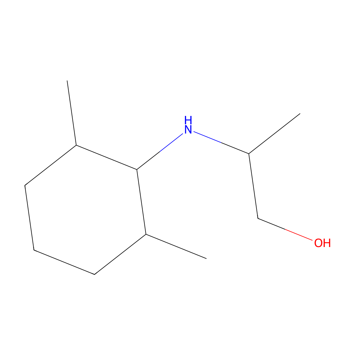 2-[(2,6-Dimethylcyclohexyl)amino]propan-1-ol molecular structure, CAS 1218545-81-3