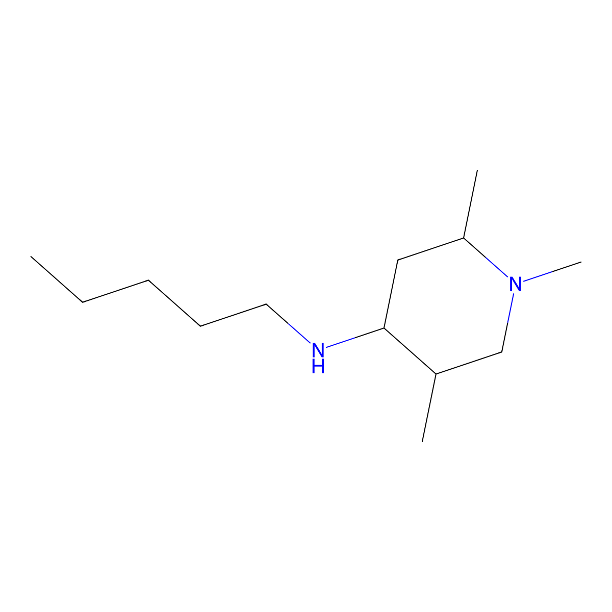 1,2,5-trimethyl-N-pentylpiperidin-4-amine molecular structure, CAS 1218562-42-5