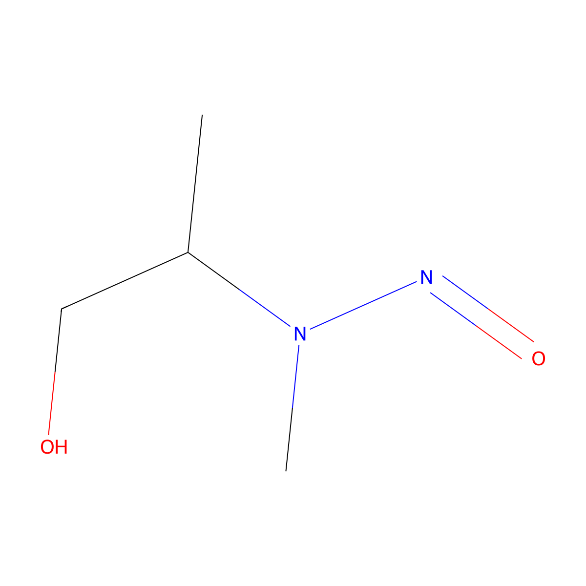2-(Methyl(nitroso)amino)propan-1-ol molecular structure, CAS 121861-55-0