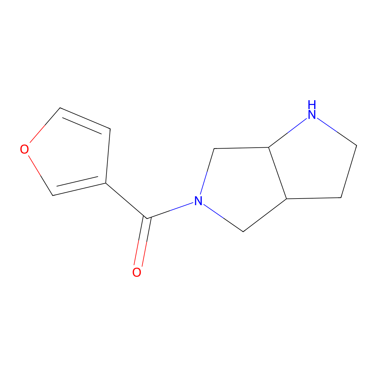 Furan-3-yl(cis-hexahydropyrrolo[3,4-b]pyrrol-5(1H)-yl)methanone molecular structure, CAS 1218634-75-3