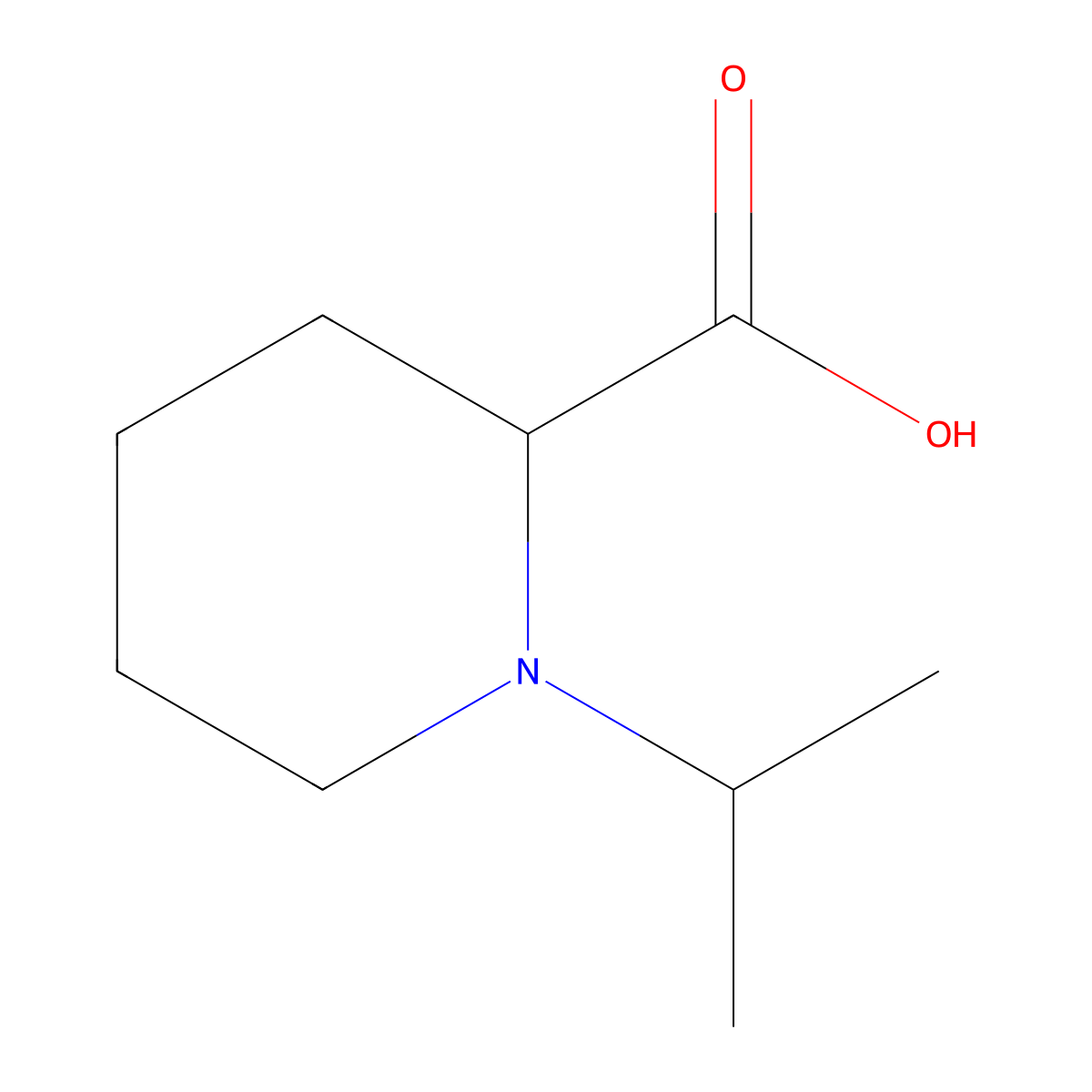 1-Isopropylpiperidine-2-carboxylic acid molecular structure, CAS 1218651-70-7