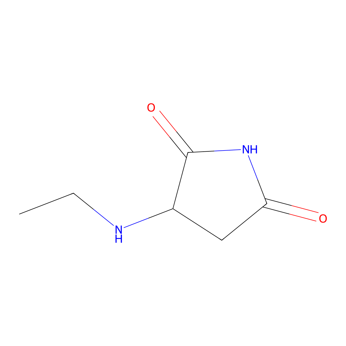 3-(Ethylamino)pyrrolidine-2,5-dione molecular structure, CAS 1218654-25-1