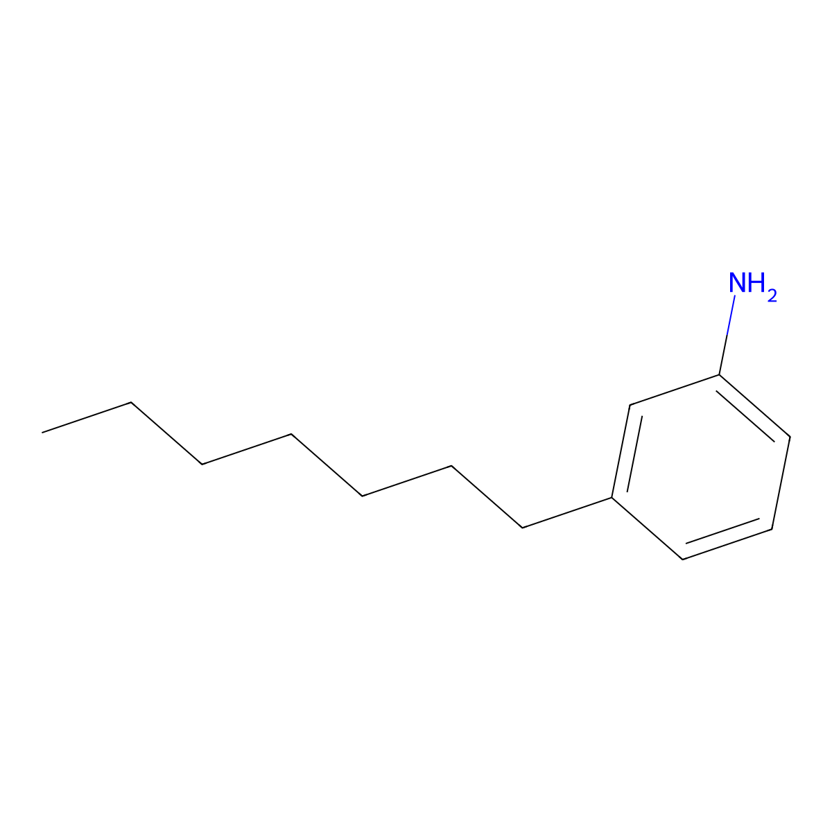 3-heptylbenzenaMine molecular structure, CAS 121866-26-0