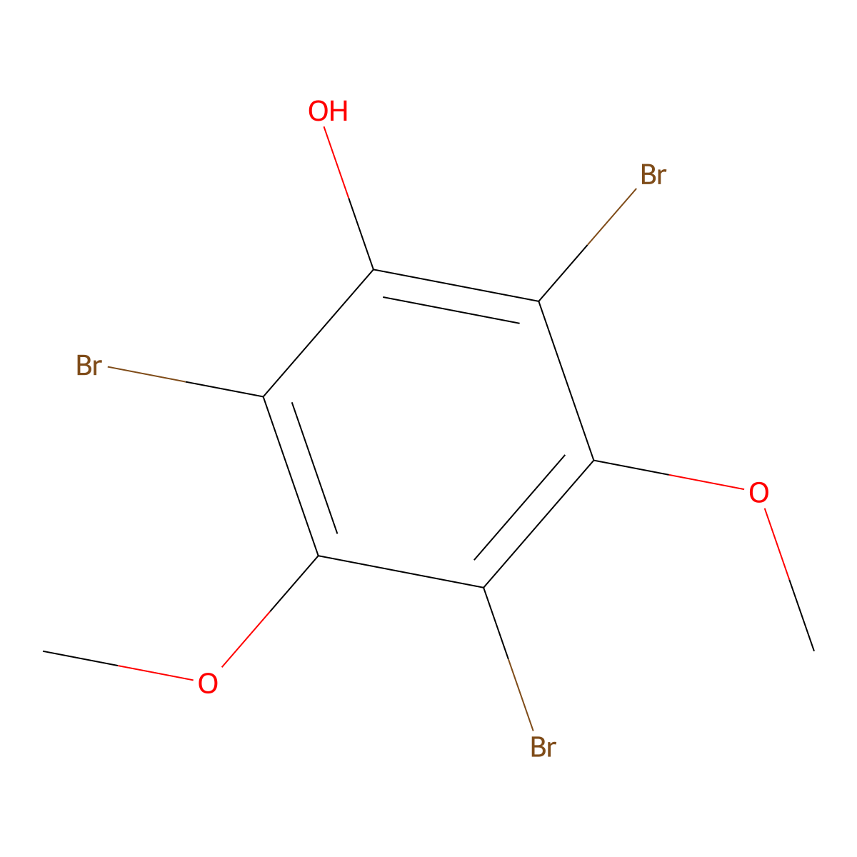 2,4,6-Tribromo-3,5-Dimethoxyphenol molecular structure, CAS 121869-55-4