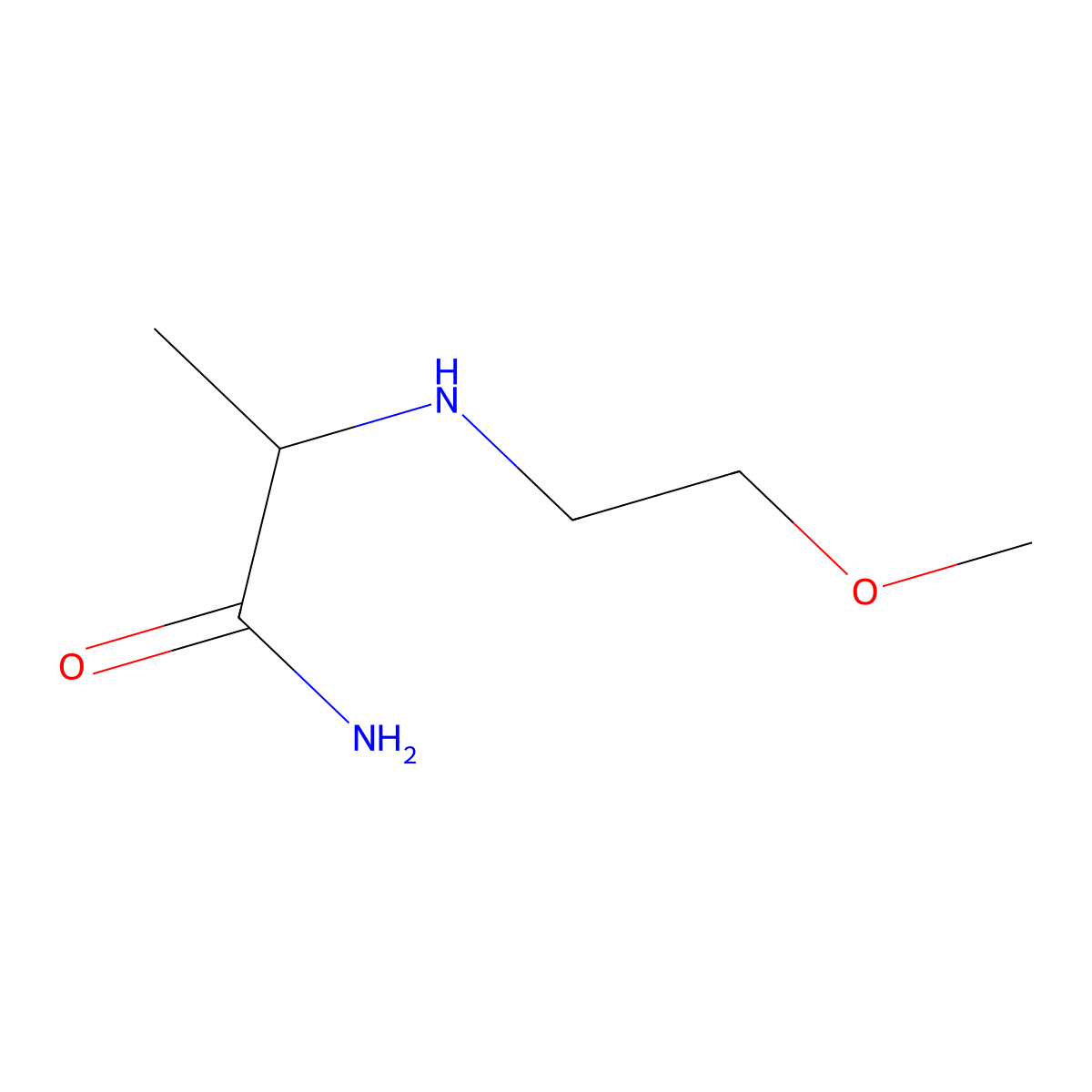 2-[(2-Methoxyethyl)amino]propanamide molecular structure, CAS 1218691-23-6