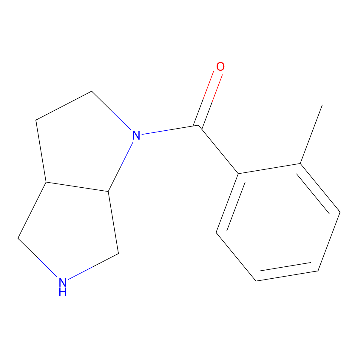 (3aS,6aS)-1-(2-methylbenzoyl)-octahydropyrrolo[2,3-c]pyrrole molecular structure, CAS 1218698-28-2