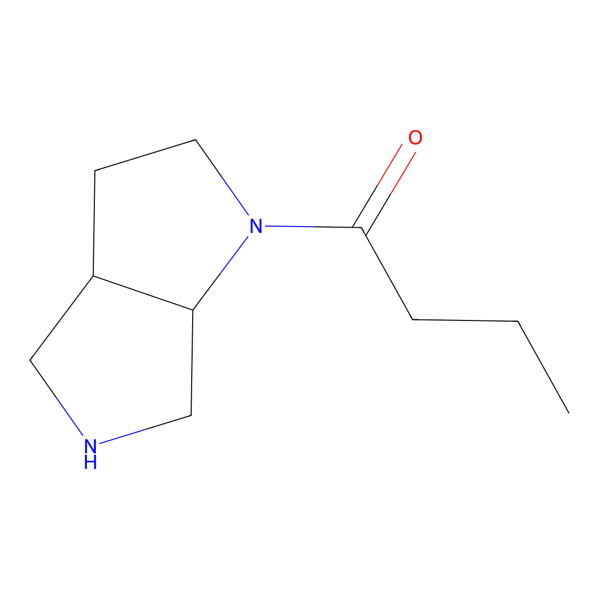 1-(cis-Hexahydropyrrolo[3,4-b]pyrrol-1(2H)-yl)butan-1-one molecular structure, CAS 1218723-99-9