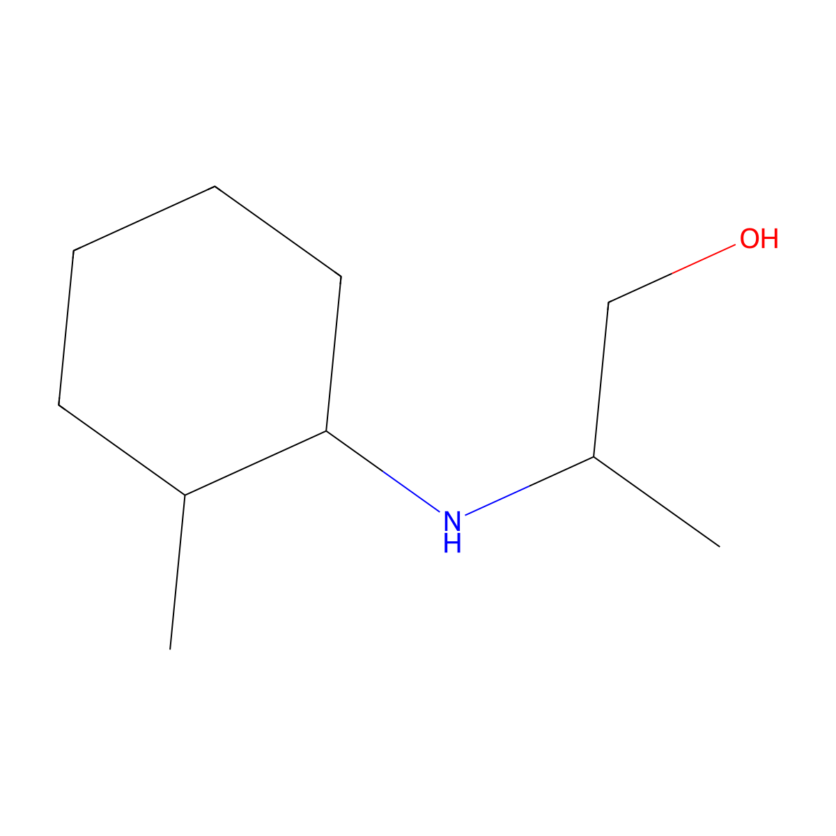 2-[(2-Methylcyclohexyl)amino]propan-1-ol molecular structure, CAS 1218727-44-6