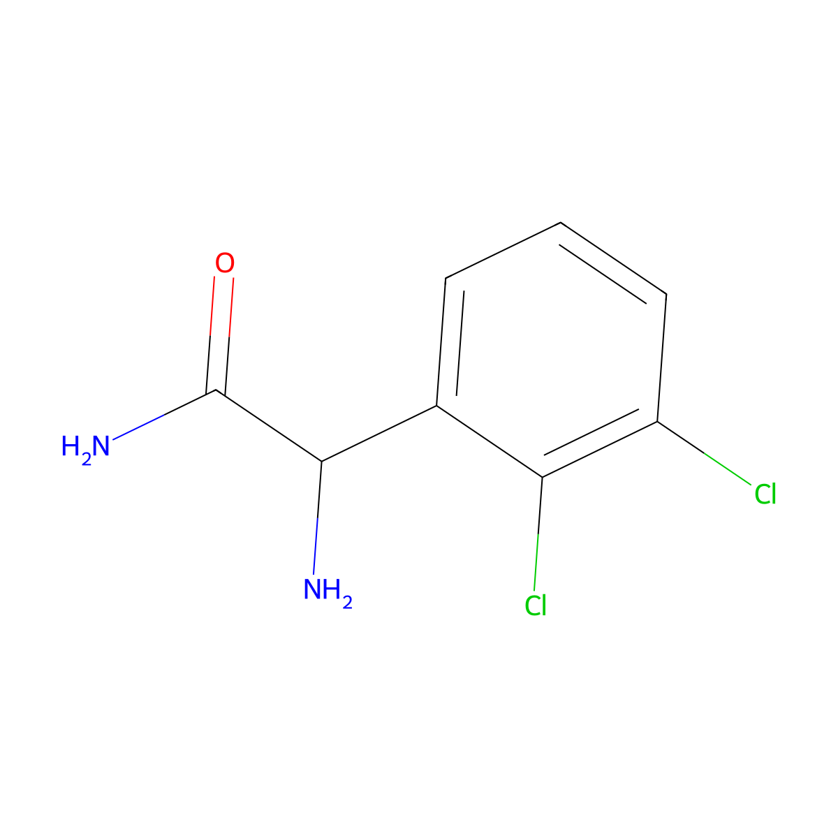 2-Amino-2-(2,3-dichlorophenyl)acetamide molecular structure, CAS 1218743-77-1