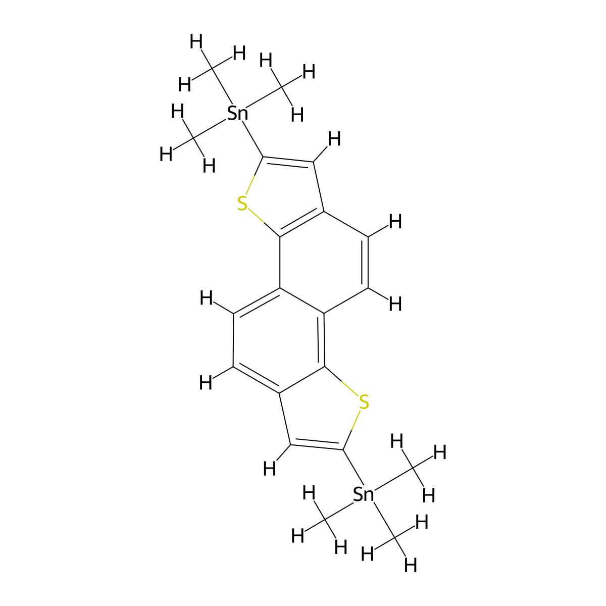 2,7-Bis(trimethylstannyl)naphtho[1,2-b:5,6-b']dithiophene molecular structure, CAS 1218771-02-8