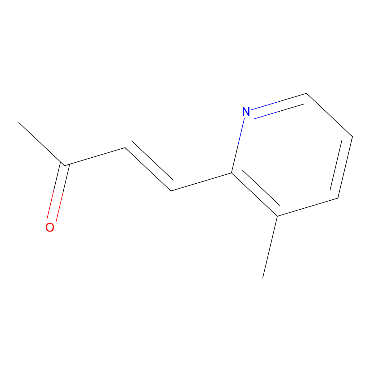 4-(3-Methylpyridin-2-yl)but-3-en-2-one molecular structure, CAS 1218785-49-9