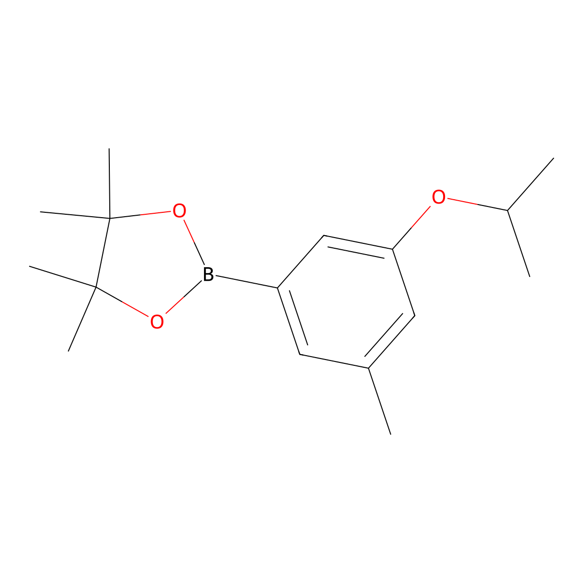 2-(3-Isopropoxy-5-methylphenyl)-4,4,5,5-tetramethyl-1,3,2-dioxaborolane molecular structure, CAS 1218789-75-3