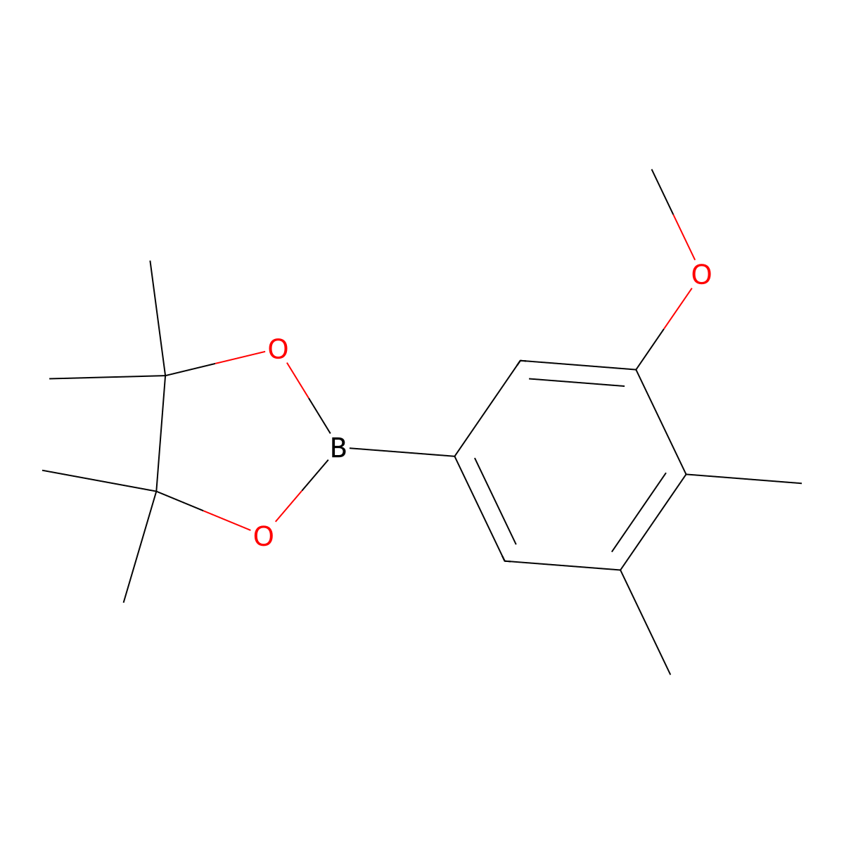2-(3-Methoxy-4,5-dimethylphenyl)-4,4,5,5-tetramethyl-1,3,2-dioxaborolane molecular structure, CAS 1218790-19-2