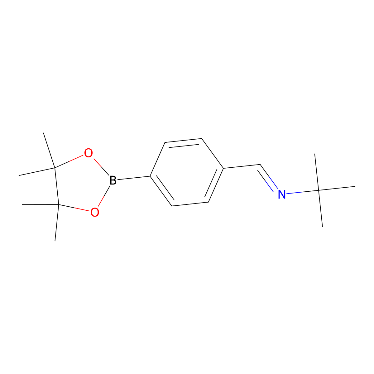4-(Tert-butyliminomethyl)benzeneboronic acid pinacol ester molecular structure, CAS 1218790-47-6