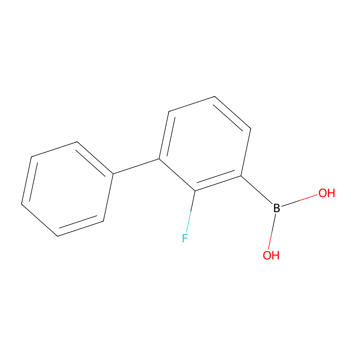 (2-Fluoro-[1,1'-biphenyl]-3-yl)boronic acid molecular structure, CAS 1218790-57-8