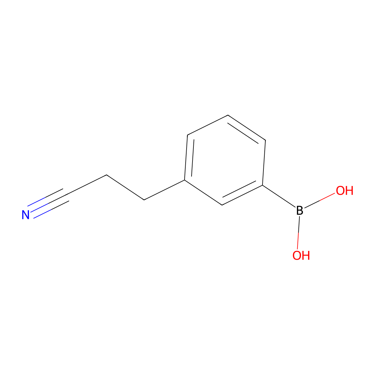 3-(2-Cyanoethyl)phenylboronic acid molecular structure, CAS 1218790-58-9