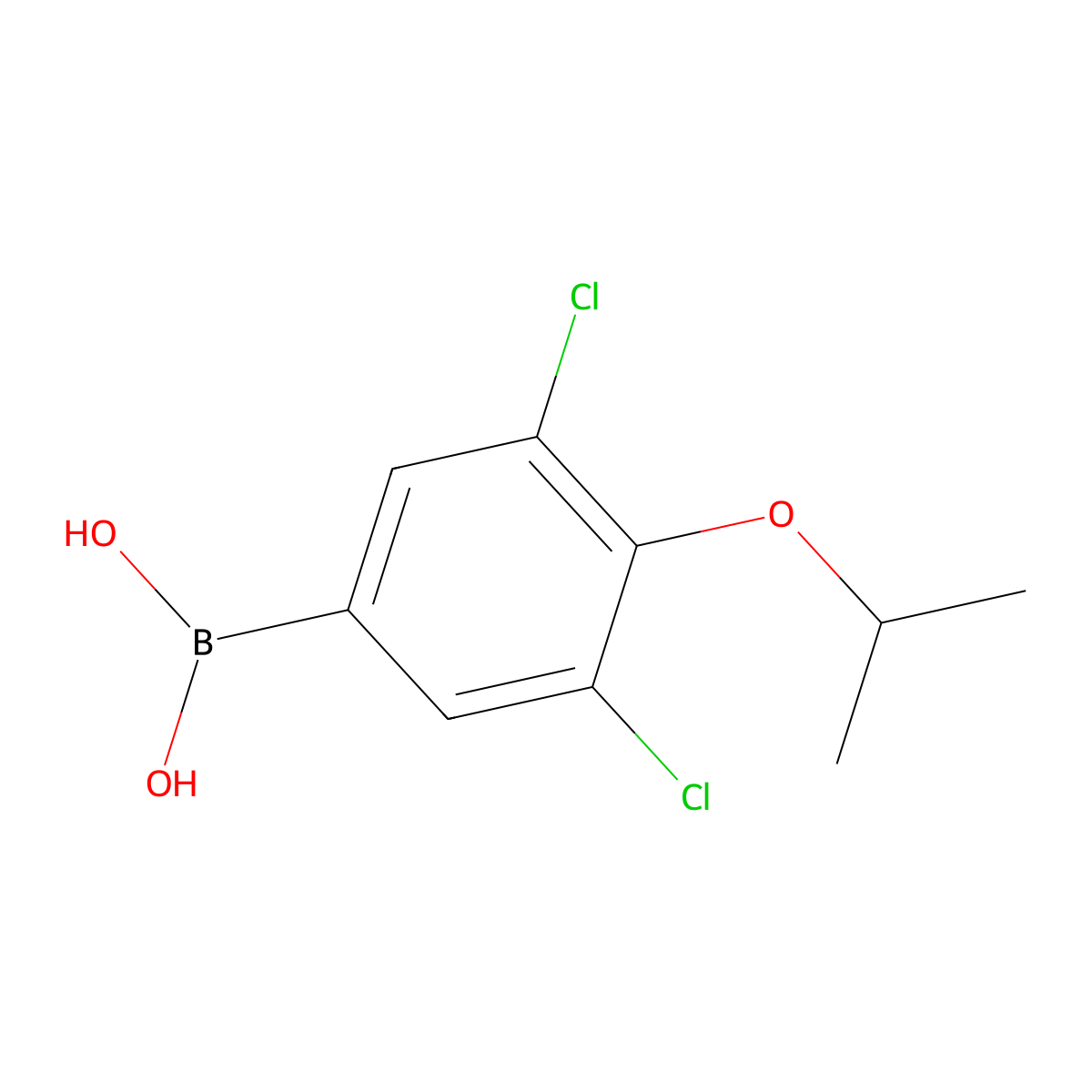 3,5-Dichloro-4-isopropoxyphenylboronic acid molecular structure, CAS 1218790-62-5