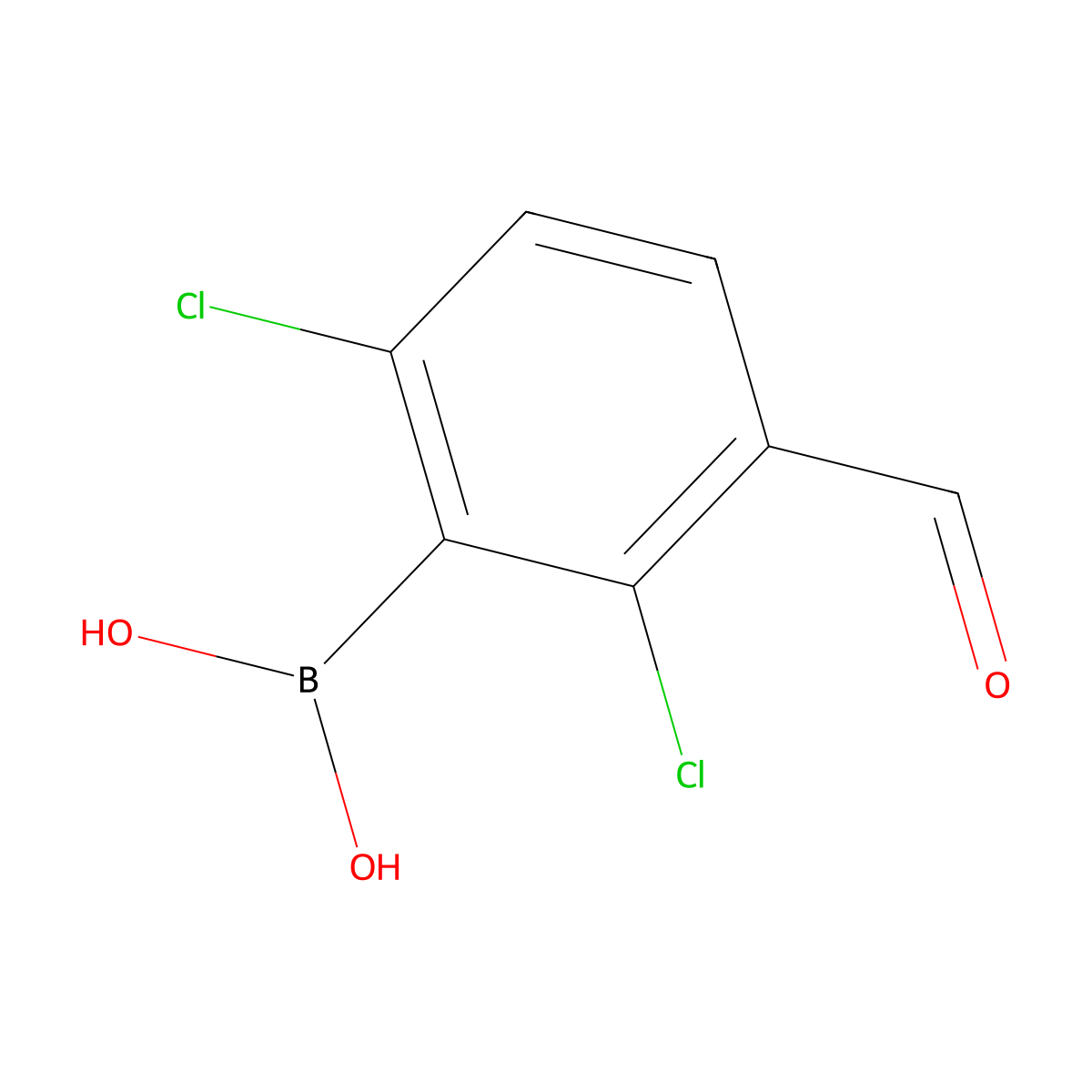 (2,6-Dichloro-3-formylphenyl)boronic acid molecular structure, CAS 1218790-87-4