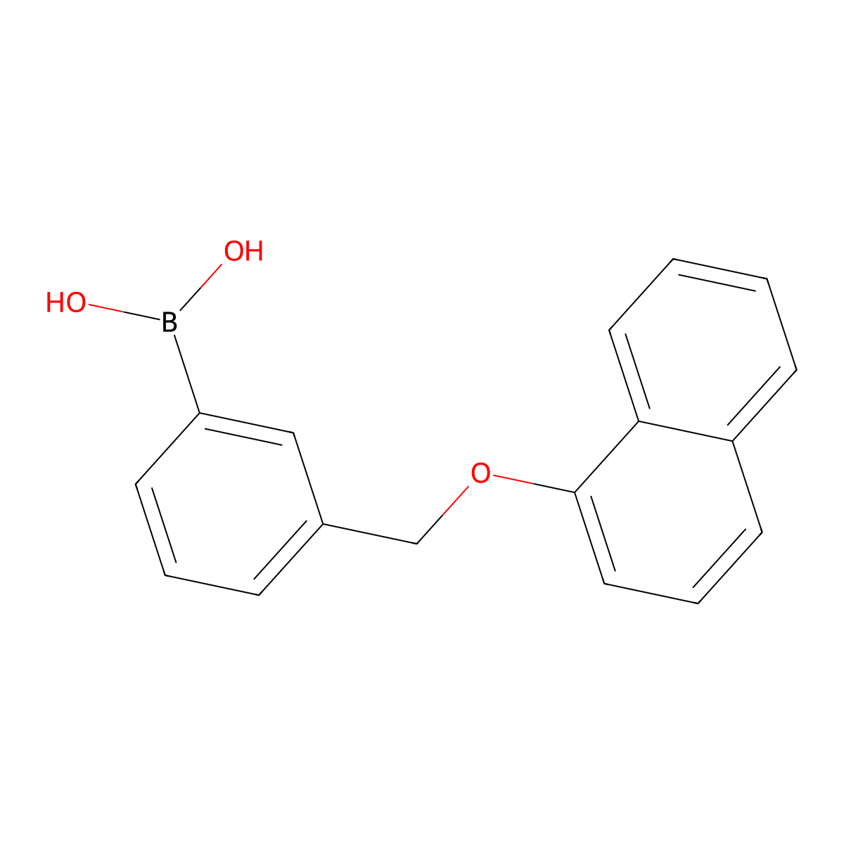 3-[(1-Naphthyloxy)methyl]phenylboronic acid molecular structure, CAS 1218790-91-0