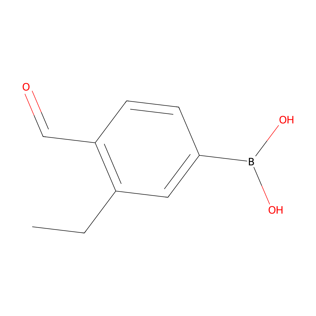 3-Ethyl-4-formylphenylboronic acid molecular structure, CAS 1218790-94-3