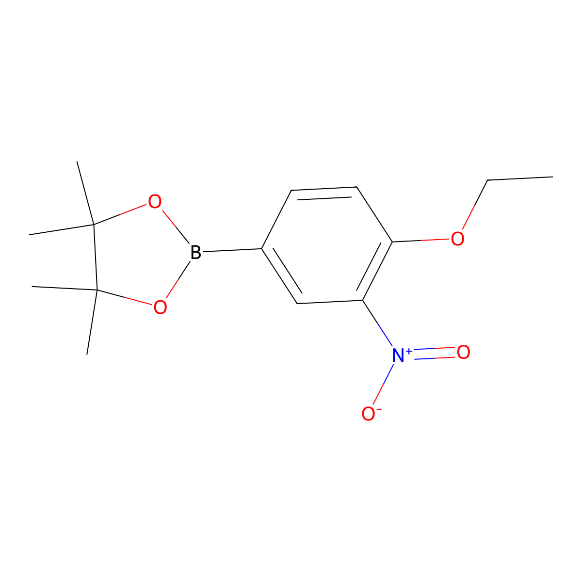 2-(4-Ethoxy-3-nitrophenyl)-4,4,5,5-tetramethyl-1,3,2-dioxaborolane molecular structure, CAS 1218791-20-8